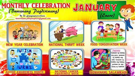 Bulletin 2017 Monthly Celebration With Monthly Motto January Deped