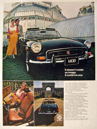 1972 Vintage Mgb Car Ad ~ Confirms An Image Vintage Car Ads ~ Other