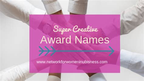 Super Creative Recognition Award Names And Categories Award Names