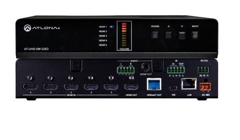 Atlona At Uhd Sw 52ed Hdmi Switcher 5 X 2 Visunextde