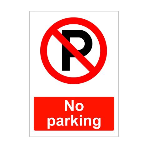 No Parking Sign Word Template