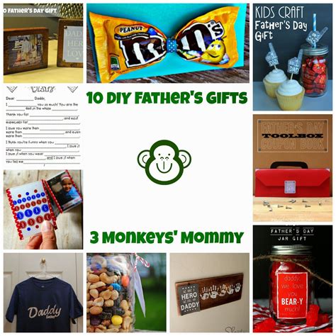 3 Monkeys' Mommy: 10 DIY Father's Day Gifts {Perfect Pins} | Diy father