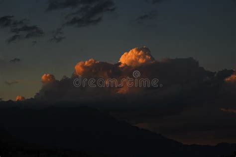 Orange Storm Clouds Stock Image Image Of Weather Colorful 40561159