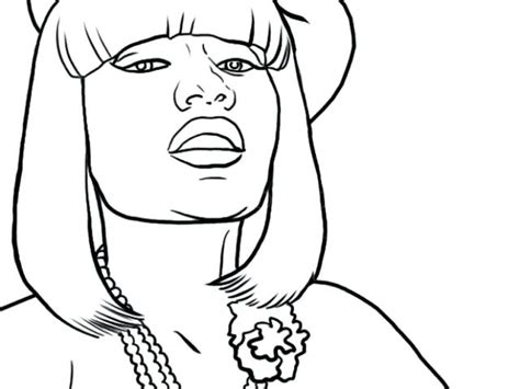Nicki Minaj Coloring Pages At Getdrawings Free Download