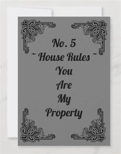 Bdsm House Rules 5x7 Postcards Bdsm T Bdsm Quotes Ddlg Etsy