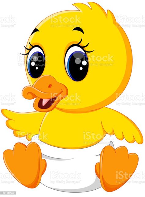 Cute Baby Duck Cartoon Stock Illustration Download Image Now Istock