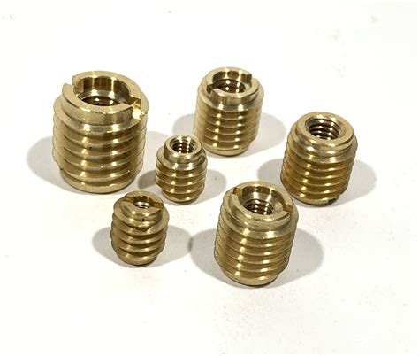 Brass And Copper Fasteners Insert Threaded Brass 3mm X 05mm Pitch Pair