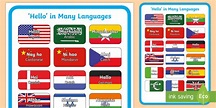'Hello' Poster | Greetings in Different Languages for Kids