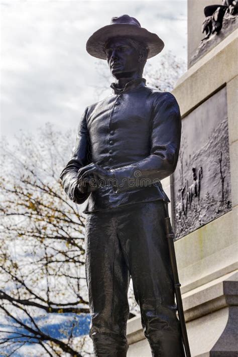 Soldier Statue General Sherman Civil War Memorial Washington Dc Stock