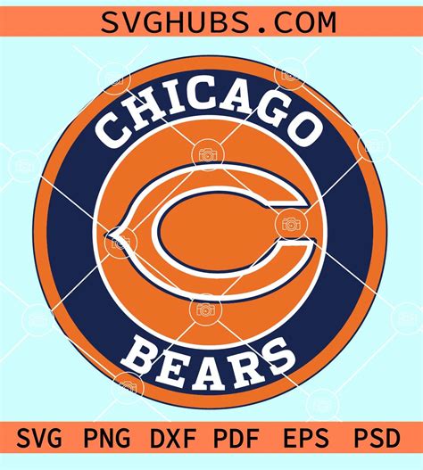 Chicago Bears Logo Svg Chicago Bears Football Team Logo Svg Football