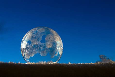 Turn Soap Bubbles Into Magical Frozen Orbs