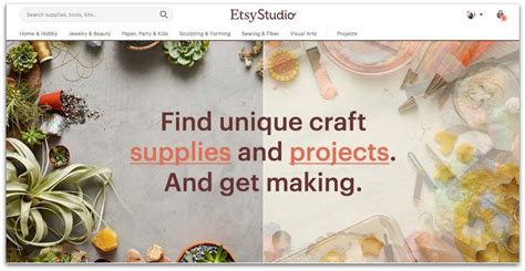 Etsy Launches New Craft Supply Marketplace Etsy Studio Craft Industry