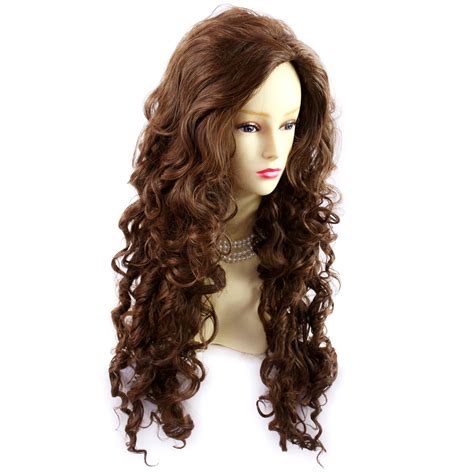 Wiwigs Sexy Wild Untamed Long Curly Wig Brown Auburn Mix Ladies Wigs