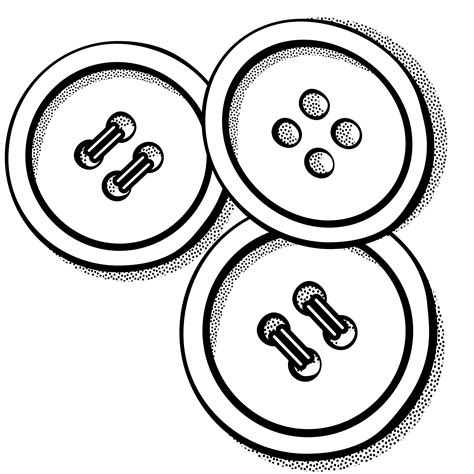 Button Clipart Black And White 2 Clipart Station