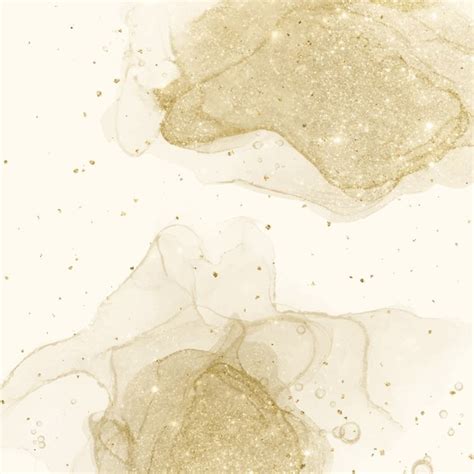 Free Vector Golden Alcohol Ink Background Abstract Fluid Painting