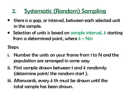 Since systematic random sampling is a type of probability sampling, the researcher must ensure that all the members of the population have equal chances of being selected. The 25+ best Systematic sampling ideas on Pinterest ...