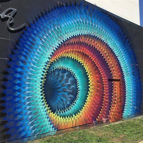 Hypnotic Graffiti Murals Radiate Colorful Illusions Of Deep Portals