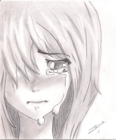 Crying Girl By Jukanjo On Deviantart Crying Girl Female Sketch