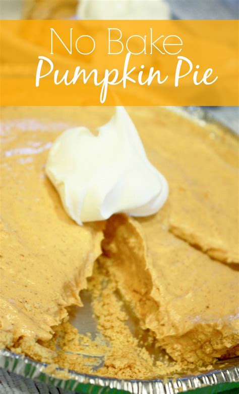 No Bake Desserts Pumpkin Pie No Bake Dessert Recipe