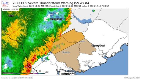 Charleston Weather On Twitter Chs Issues Severe Thunderstorm Warning