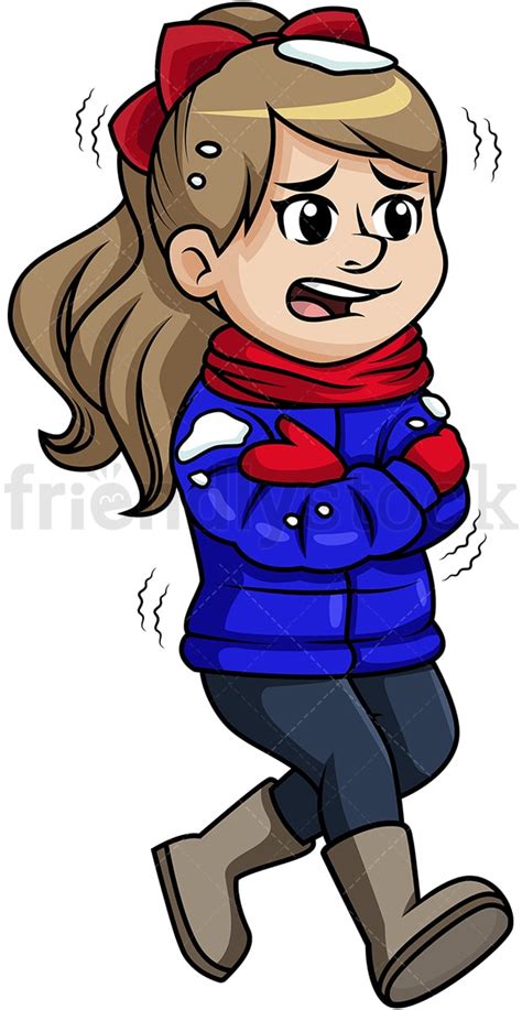 Freezing Clip Art Of Women