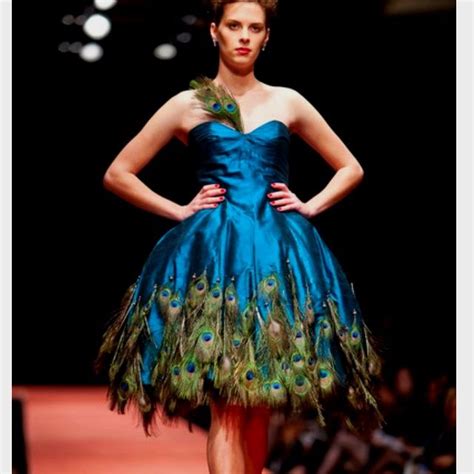Peacock Cocktail Dress Peacock Cocktail Dress Peacock Feather Dress