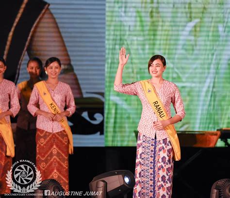 Childrens unduk ngadau competition (traditional costume of sabah, malaysia) date : KDCA Sabah