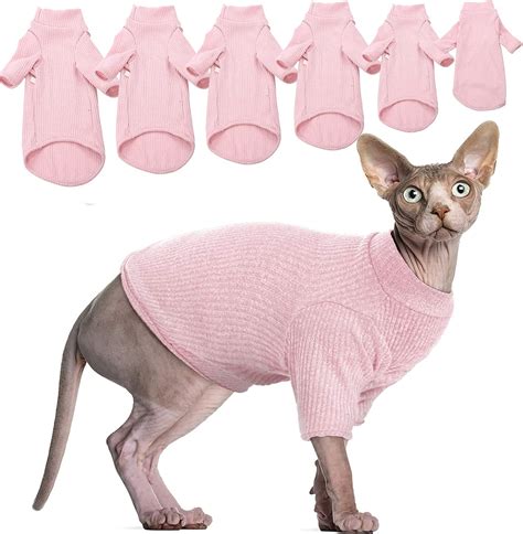Hairless Cats Vest Turtleneck Sweater, Breathable Adorable Cat Wear