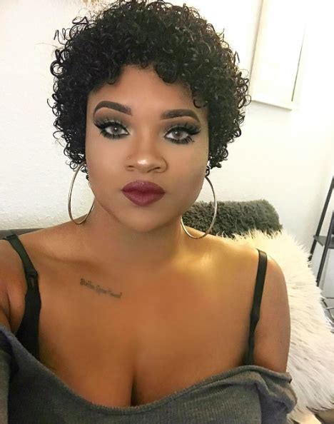 Go into the world and propagate unrealistic expectations of what curly hair looks like. 30 Short Curly Hairstyles for Black Women | herinterest.com/