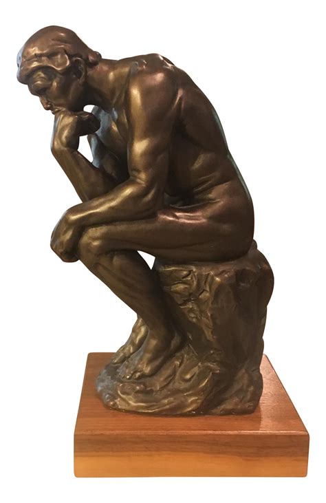 Austin Productions Inc. Rodin Thinker Bronze Statue | Chairish