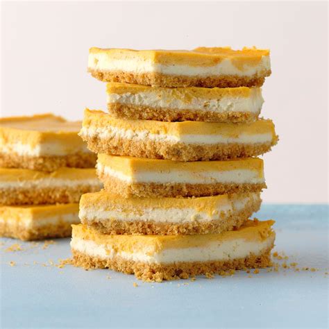 Sprinkle top with minced nuts, if you like. Layered Pumpkin Cheesecake Bars Recipe | Taste of Home