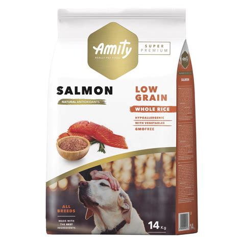 Amity Süper Premium Az Tahıllı Somonlu Yetişkin Köpek Maması 14 Kg