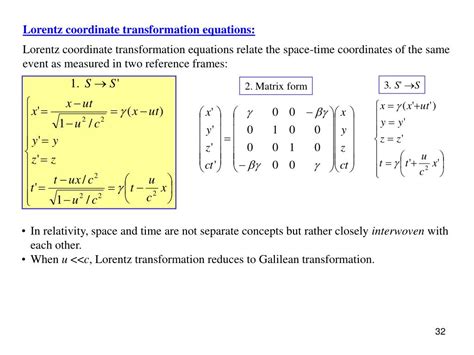 Ppt Chapter 37 Relativity January 13 Galilean Coordinate
