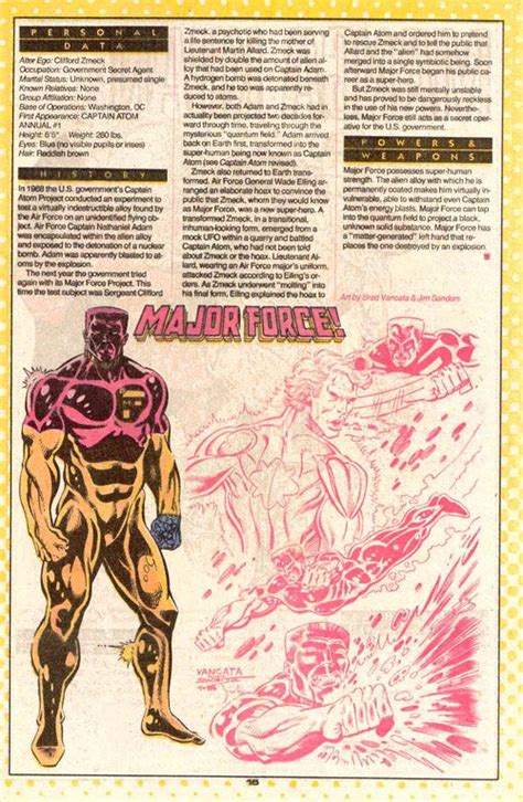 Major Force Comic Villains Fantasy Comics Superhero Facts