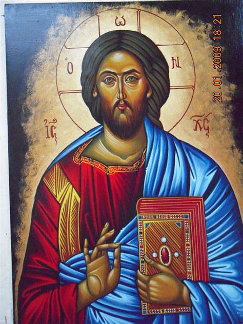 Jesus Pantokrator Painting By Nadina Pixels