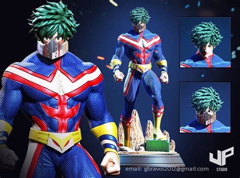 3d Printable Model Midoriya Izuku My Hero Academia Fan Art