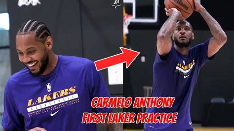 Carmelo Anthony Getting Buckets In The Purple And Gold Youtube