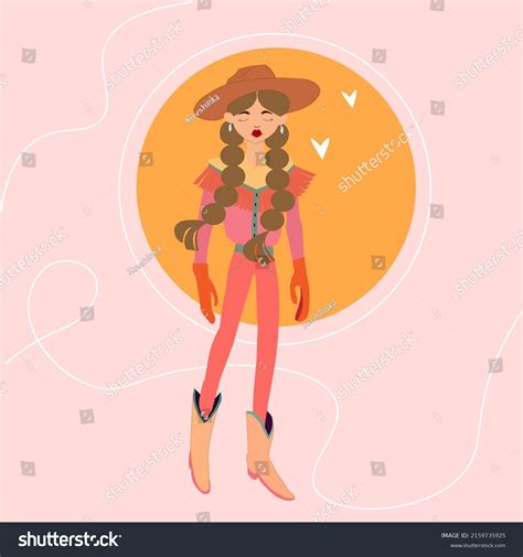 Wildwest Texas Girlcowgirl Sheriff Girl Stock Vector Royalty Free 2159735925 Shutterstock