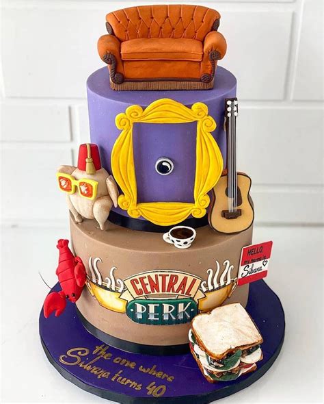 48 super tv shows birthday friend cake ideas friends birthday cake friends cake themed cakes