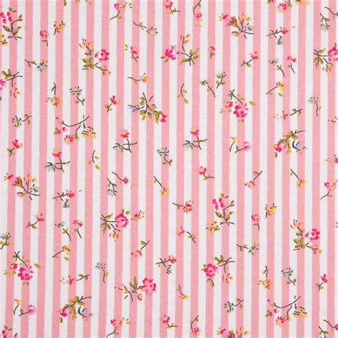 A Pink And White Striped Wallpaper With Flowers On The Bottom Stripes In The Background