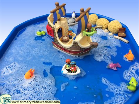 Pirates Pirate Ship Themed Small World Multi Sensory Water Tray