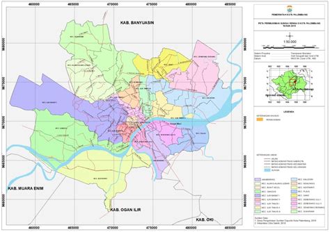 Peta Permukiman Sungai Rengas Kota Palembang Bappeda Litbang Kota