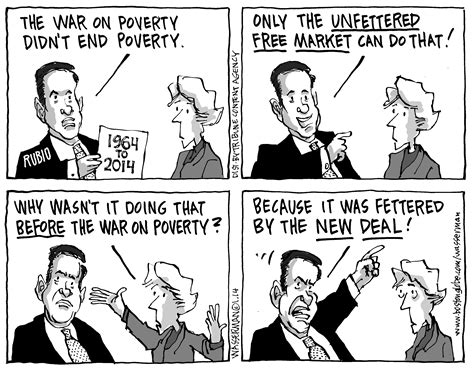 Editorial Cartoon The War On Poverty The Boston Globe