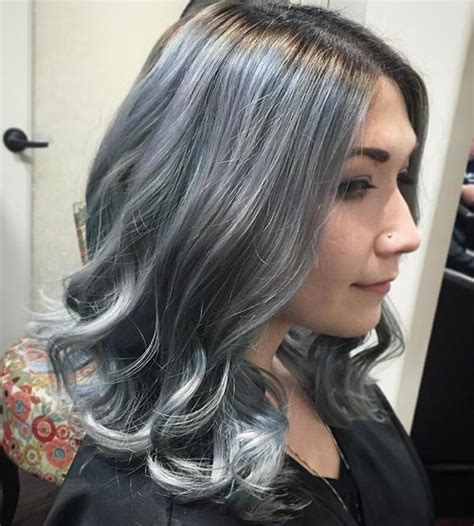 Silver purple hair is a mixture of the two colors that produces a cool smoky pastel or metallic version of lavender and grey. 20 Shades of the Grey Hair Trend