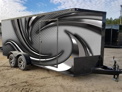 custom enclosed trailer designs by greenback graphics