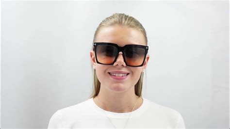 tom ford sabrina 02 ft0764 sunglasses female fit guide youtube