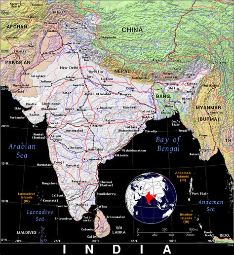 In · India · Public Domain Maps By Pat The Free Open Source Portable