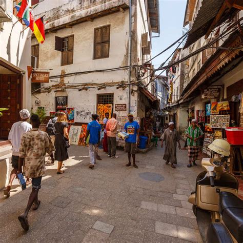 Streets Of The Stone Town In Zanzibar City A Unesco Protected Site