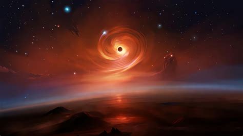 2048x1152 Black Hole Art 4k 2048x1152 Resolution Hd 4k Wallpapers Images Backgrounds Photos