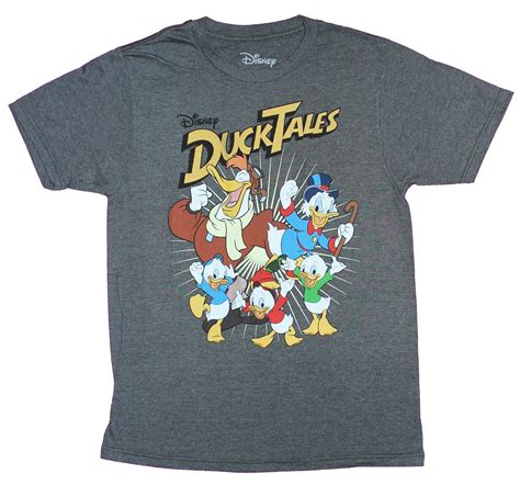 Mad Engine Ducktales Mens T Shirt Full Color Big Beaming Duck Tales